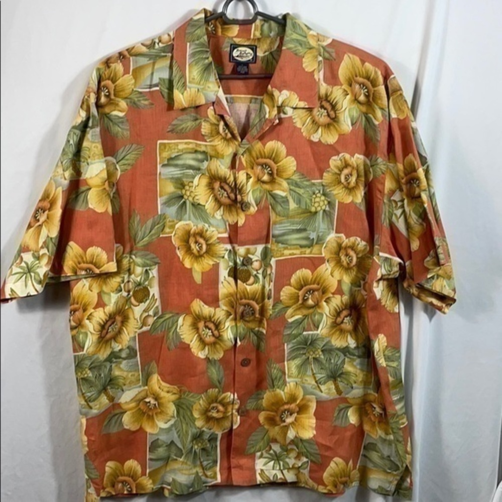 Tommy Bahama Men's Linen Button Down Shirt Size L